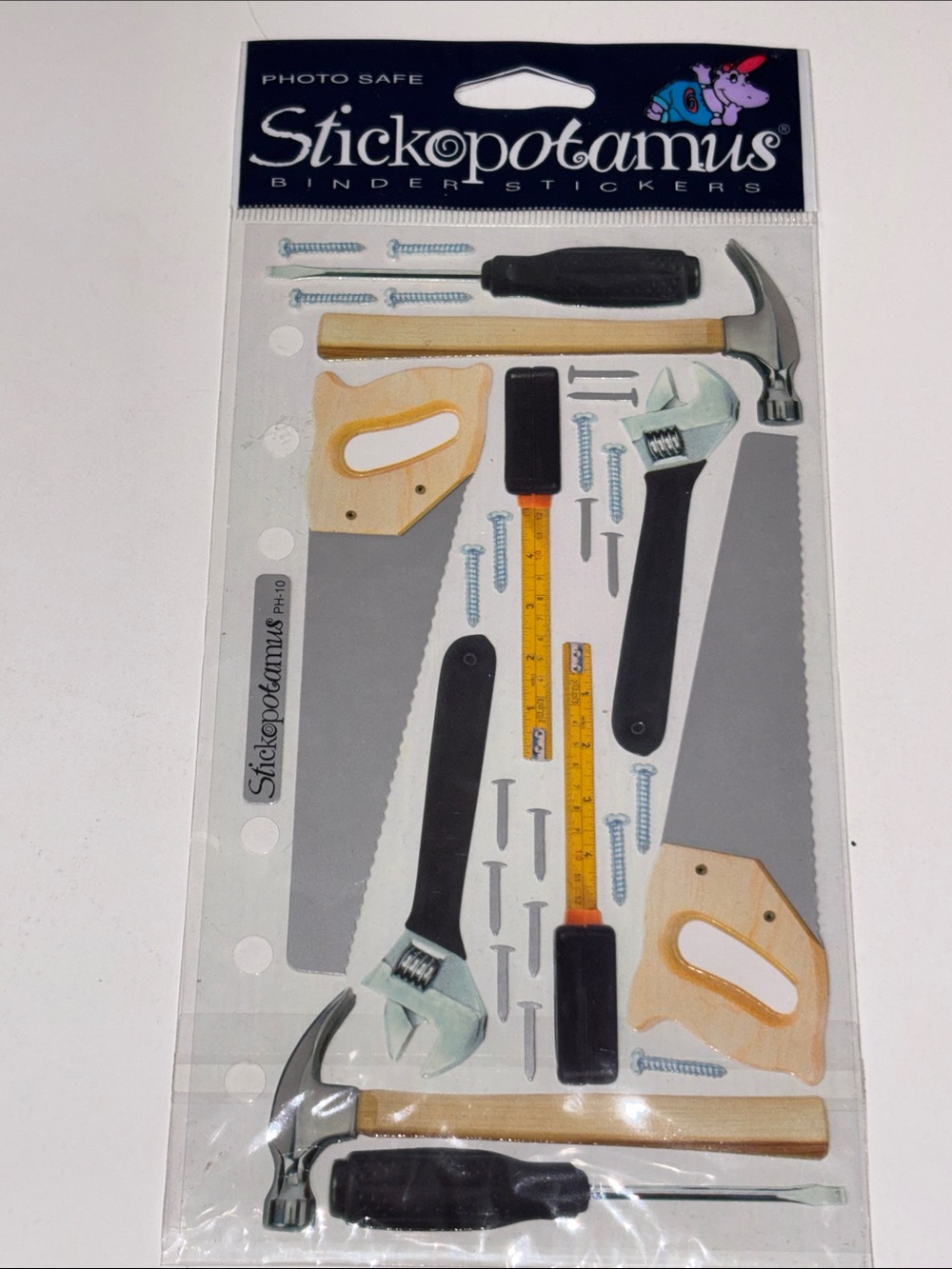 Sticko Dimensional Photo Sticker Tools Saw Hammer Screwdriver Screw Scrapbooking